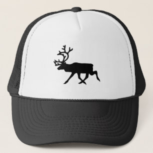 Reindeer Silhouette Trucker Pet