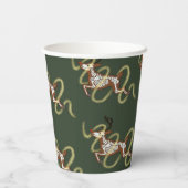 Reindeer Skeleton Papieren Bekers (Achterkant)