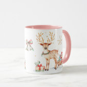 Reindeer Sleigh Christmas Mug (Devant droit)