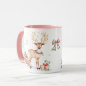 Reindeer Sleigh Christmas Mug (Devant gauche)