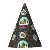 Reindeer Snow Globes Feesthoedjes (Voorkant)