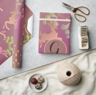 Reindeer & Snowflakes Inpakpapier