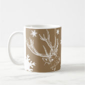 Reindeer & Snowflakes Toffee Mug (Gauche)