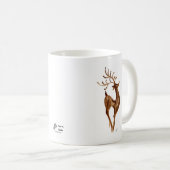 Reindeer Vacances Café Mug Blanc (Devant droit)