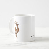 Reindeer Vacances Café Mug Blanc (Devant gauche)