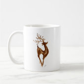 Reindeer Vacances Café Mug Blanc (Gauche)