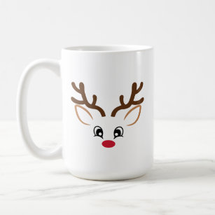 Reindeer Visage "Son" Café Mug Cup