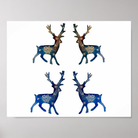 Reindeer Winter Mood Value Poster Paper (Matte) (Devant)
