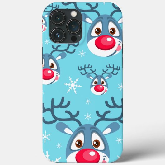 Reindeerkerstsneeuw Flakes iPhone Case Mate (Achterkant)