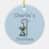 Reindeer's First Christmas! Keramisch Ornament (Achterkant)