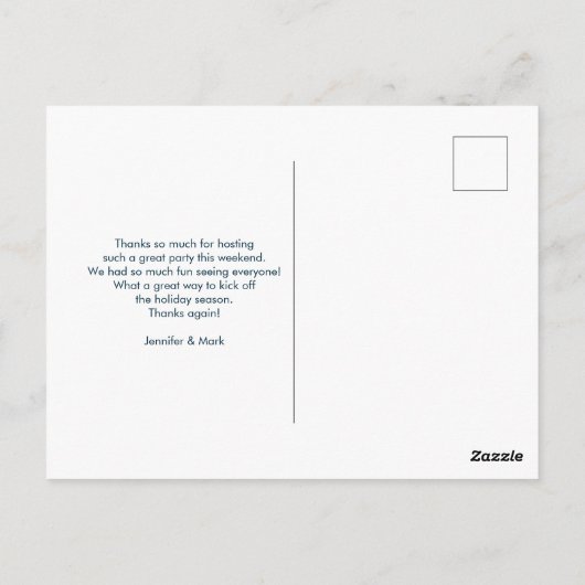 Reindeers Pulling Santa Claus Kerstmis bedankt Briefkaart (Achterkant)