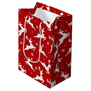 Reindeffectachtergrond naadloos patroon medium cadeauzakje