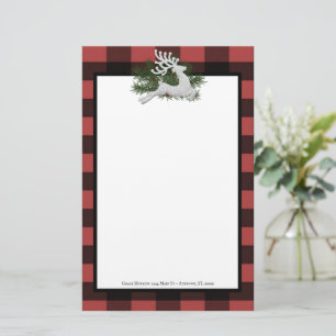 Reindeffer Buffalo Gepersonaliseerde schrijfbenodi Briefpapier