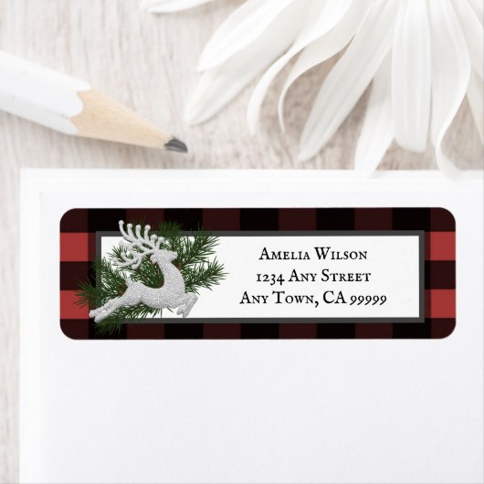 Reindeffer Buffalo-speldenlabel Etiket (Insitu)