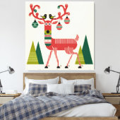 Reindekerst Canvas Afdruk (Insitu (Slaapkamer))