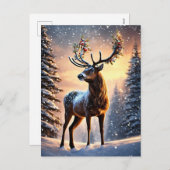 Reindekerst Feestdagenkaart (Voorkant / Achterkant)