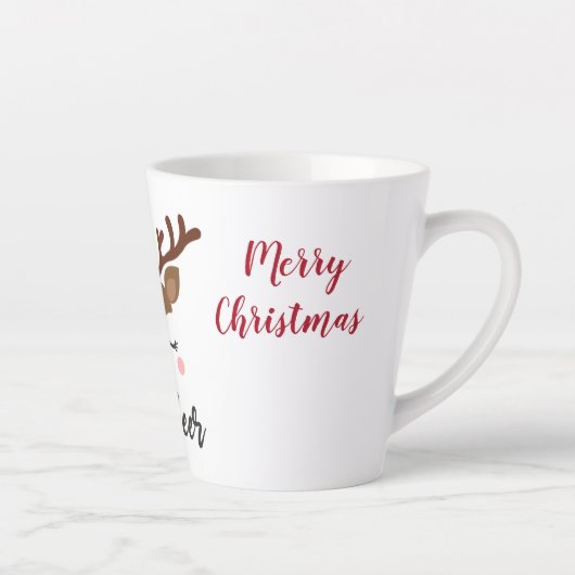 Reindekerst-latte Mok (Rechts)