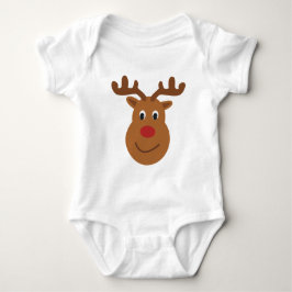 Reindekerst-T-shirt Romper