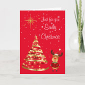 Reindekerst Wenskaart van Carol Singer Kaart (Voorkant)