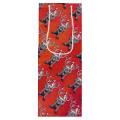 Reindekerst Wijn Cadeautas (Voorkant)