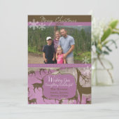 Reinder Brown sur carte de vacances photo Lavender (Debout devant)