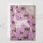 Reinder Brown sur carte de vacances photo Lavender (Dos)