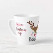 Reinder Christmas Latte Mug (Angle gauche)