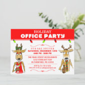 Reinder de fête de vacances avec Invitation de boi (Debout devant)