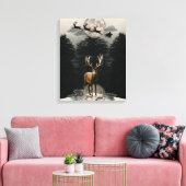 Reinder de Noël et toile de fond (Insitu(Salon))