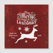 Reinder de Noël sur le Magnet de cartes de vacance (Devant)