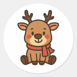 Reinder Ronde Sticker