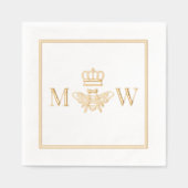 Reine Abeille Avec Couronne Couple 2 Monogramme In (Recto)