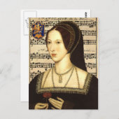 Reine Anne Boleyn - Carte postale Portrait (Devant / Derrière)