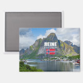 Reine auf den Lofoten Magneet (Voorkant / Achterkant)