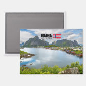 Reine auf den Lofoten Magneet (Voorkant / Achterkant)