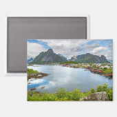 Reine auf den Lofoten Magnet  Magneet (Voorkant / Achterkant)