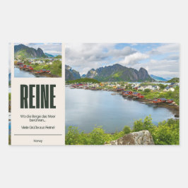 Reine auf den Lofoten Rechthoekige Sticker