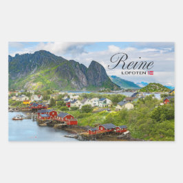 Reine auf den Lofoten Rechthoekige Sticker