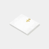 REINE BEE Post-It Notes - Gold Bee Crown Honeypeb (Incliné)