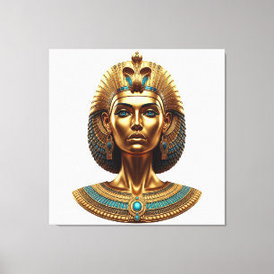 Reine Cléopâtre – Toile pharaonique dorée
