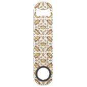 Reine coeurs or couronne tiara blanc ouvre-bouteil (Dos)