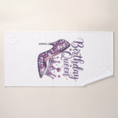 Reine d'anniversaire (Serviette de bain)