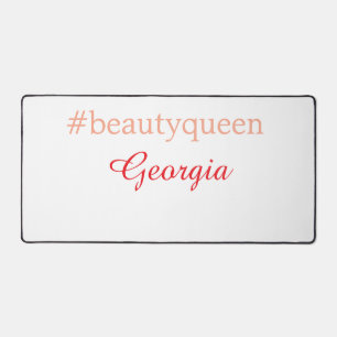 Reine de beauté hashtag rouge clair ajouter nom fi