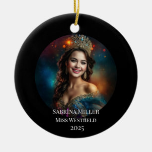 Reine de beauté Ornement de Noël
