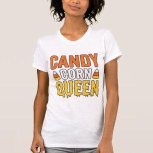 Reine de Candy Corn Design de T-Shirt Halloween Vi
