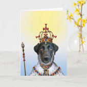 Reine de carte de voeux de coeurs (Fleur jaune)