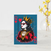 Reine de Cartes Saint-Valentin Cœurs Nation (Fleur jaune)