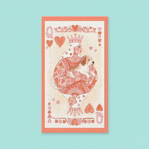 Reine de cœur Carte de visite pour gardien d'anima