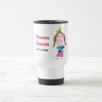 Reine de drame dans la tasse de voyage de