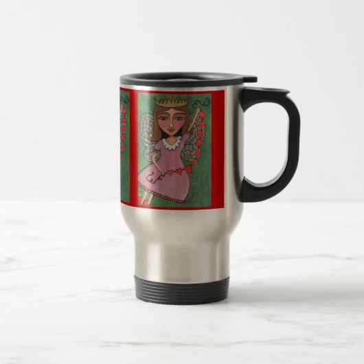 Reine de fée de coeurs - tasse de voyage (Droit)